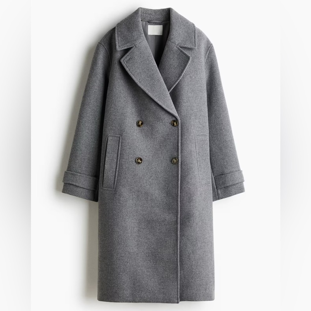Hm doubled breasted coat